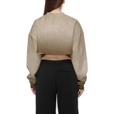 Siamese Cropped Crewneck Sweatshirt