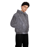 Russian Blue Unisex Fleece-Lined Pocket Hoodie