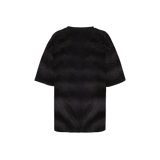 Black Tabby Women's Oversized Short-Sleeve T-Shirt