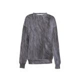 Grey Women's Relaxed Fit Crewneck Sweatshirt