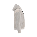 White Cat Unisex Fleece-Lined Pocket Hoodie