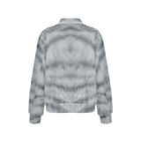 Silver Mackerel Tabby Cat Bomber Jacket