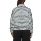 Silver Mackerel Tabby Cat Bomber Jacket