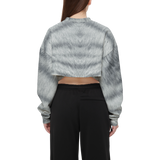Silver Tabby Cropped Crewneck Sweatshirt