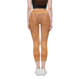 Orange Tabby High-Rise Leggings