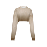 Siamese Cropped Crewneck Sweatshirt