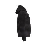 Black Tabby Unisex Fleece-Lined Pocket Hoodie