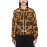 Rosetted Bengal Cat Bomber Jacket