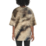 Bengal-Tabby Women's Oversized Short-Sleeve T-Shirt