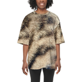 Bengal-Tabby Women's Oversized Short-Sleeve T-Shirt