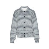 Silver Mackerel Tabby Cat Bomber Jacket