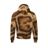 Rosetted-Bengal Unisex Fleece-Lined Pocket Hoodie