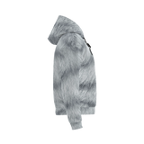 Silver Tabby Unisex Fleece-Lined Pocket Hoodie