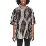 Silver Bengal Women's Oversized Short-Sleeve T-Shirt