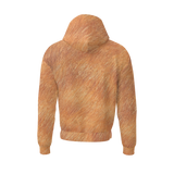 Orange Tabby Unisex Fleece-Lined Pocket Hoodie