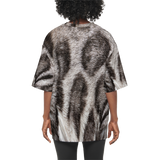 Silver Bengal Women's Oversized Short-Sleeve T-Shirt