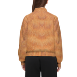Orange Tabby Bomber Jacket