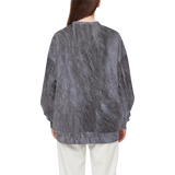 Grey Women's Relaxed Fit Crewneck Sweatshirt
