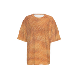 Orange Tabby Women's Oversized Short-Sleeve T-Shirt