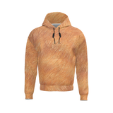 Orange Tabby Unisex Fleece-Lined Pocket Hoodie