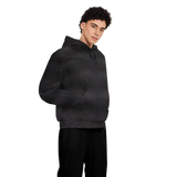 Black Tabby Unisex Fleece-Lined Pocket Hoodie