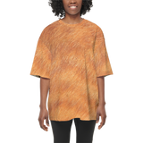 Orange Tabby Women's Oversized Short-Sleeve T-Shirt
