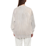 White Women's Relaxed Fit Crewneck Sweatshirt