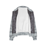 Silver Mackerel Tabby Cat Bomber Jacket