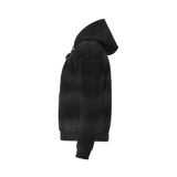 Black Tabby Unisex Fleece-Lined Pocket Hoodie