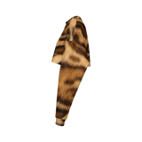 Rosetted Bengal Cropped Crewneck Sweatshirt