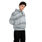 Silver Tabby Unisex Fleece-Lined Pocket Hoodie