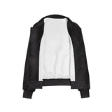 Black Tabby Cat Bomber Jacket