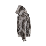 Silver Bengal Unisex Fleece-Lined Pocket Hoodie