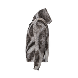 Silver Bengal Unisex Fleece-Lined Pocket Hoodie