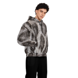 Silver Bengal Unisex Fleece-Lined Pocket Hoodie